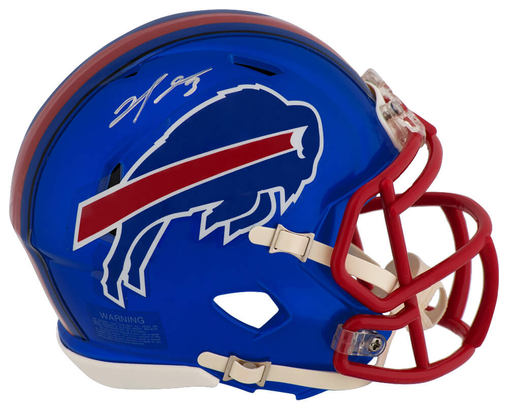 Damar Hamlin Signed Buffalo Bills FLASH Riddell Speed Mini Helmet - HAMMIN341 - Damar Hamlin Signed Buffalo Bills FLASH Riddell Speed Mini Helmet product image