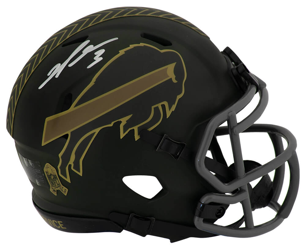 Damar Hamlin Signed Buffalo Bills 2025 SALUTE Riddell Speed Mini Helmet - HAMMIN342 - Damar Hamlin Signed Buffalo Bills 2025 SALUTE Riddell Speed Mini Helmet product image