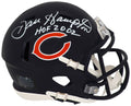 Dan Hampton Signed Bears Riddell Speed Mini Helmet w/HOF 2002 - (White Ink) - HAMMIN351 - Dan Hampton Signed Bears Riddell Speed Mini Helmet w/HOF 2002 - (White Ink) product image