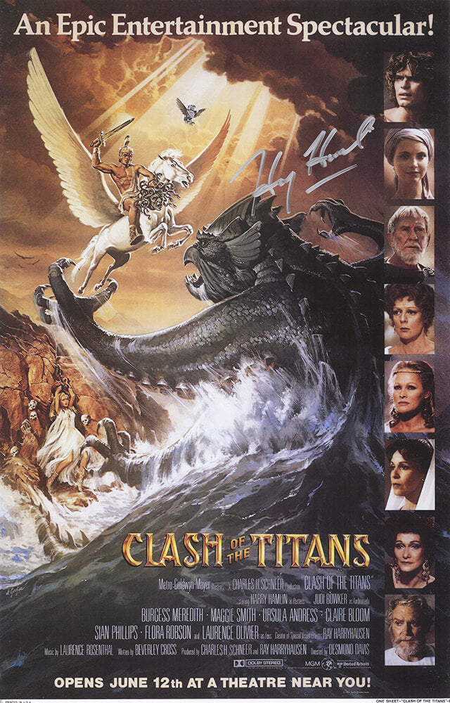 Harry Hamlin Signed Clash Of The Titans 11x17 Movie Poster - HAMPST500 - Harry Hamlin Signed Clash Of The Titans 11x17 Movie Poster product image