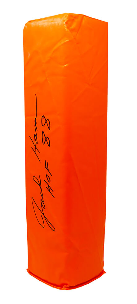 Jack Ham Signed Orange Endzone Pylon w/HOF'88 - HAMPYL300 - Jack Ham Signed Orange Endzone Pylon w/HOF'88 product image