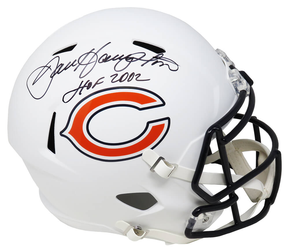 Dan Hampton Signed Chicago Bears Flat White Matte Riddell Speed Full-Size Replica Helmet w/HOF 2002 - HAMREP310 - Dan Hampton Signed Chicago Bears Flat White Matte Riddell Speed Full-Size Replica Helmet w/HOF 2002 product image