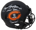Dan Hampton Signed Bears Eclipse Black Matte Riddell Speed Full-Size Replica Helmet w/HOF 2002, SB XX Champs, Danimal - HAMREP315 - Dan Hampton Signed Bears Eclipse Black Matte Riddell Speed Full-Size Replica Helmet w/HOF 2002, SB XX Champs, Danimal product image
