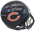 Dan Hampton Signed Bears Riddell Full-Size Replica Helmet w/Danimal, SB XX Champs, HOF 2002 - HAMREP316 - Dan Hampton Signed Bears Riddell Full-Size Replica Helmet w/Danimal, SB XX Champs, HOF 2002 product image