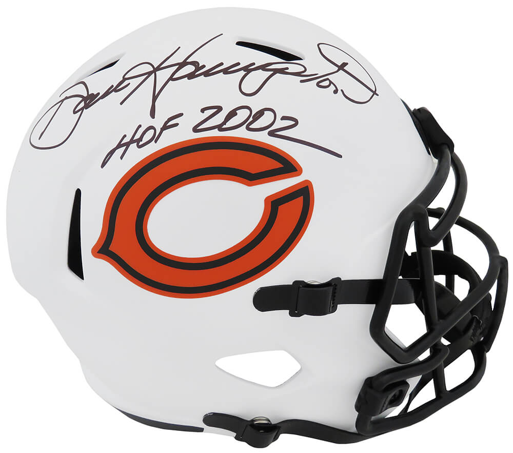 Dan Hampton Signed Chicago Bears Lunar Eclipse Riddell Full Size Speed Replica Helmet w/HOF 2002 - HAMREP318 - Dan Hampton Signed Chicago Bears Lunar Eclipse Riddell Full Size Speed Replica Helmet w/HOF 2002 product image
