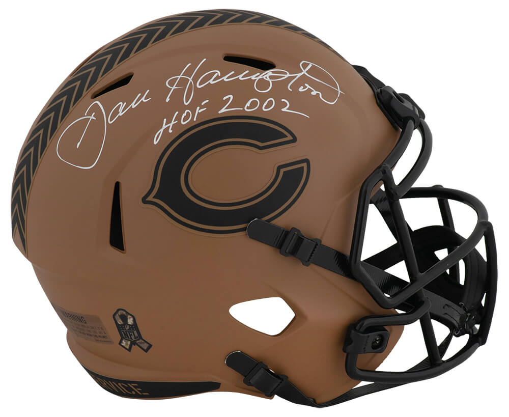 Dan Hampton Signed Chicago Bears SALUTE 2023 Riddell Full Size Speed Replica Helmet w/HOF 2002 - HAMREP319 - Dan Hampton Signed Chicago Bears SALUTE 2023 Riddell Full Size Speed Replica Helmet w/HOF 2002 product image