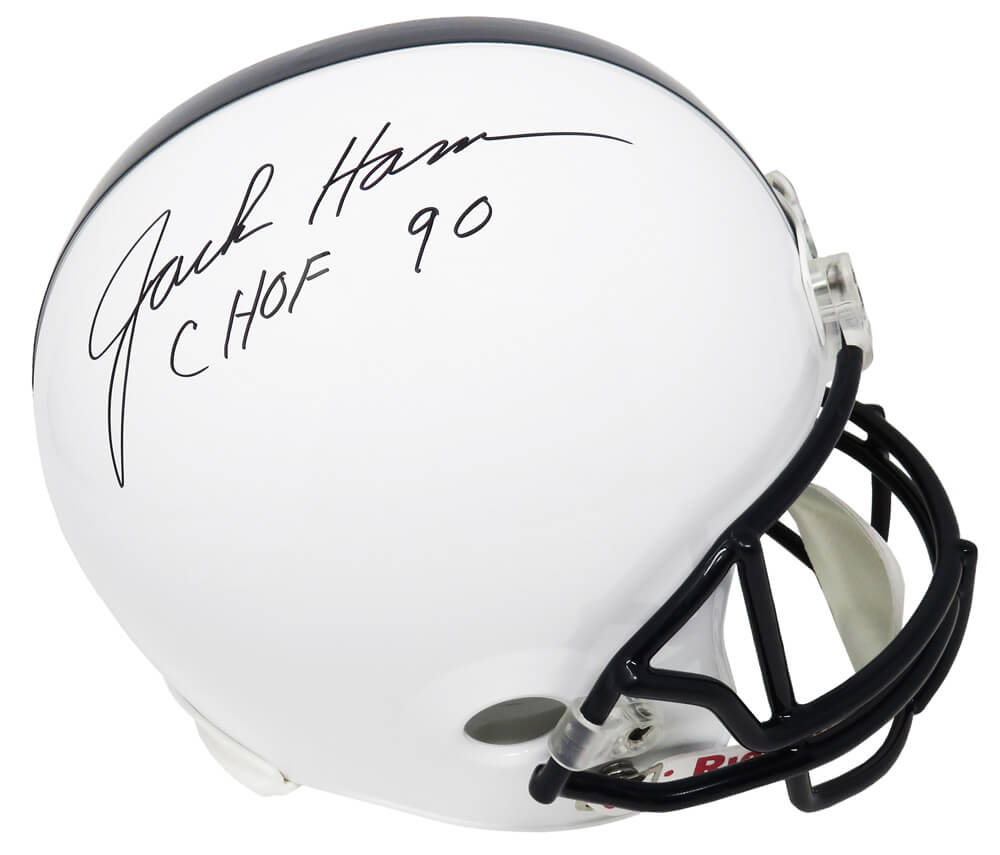 Jack Ham Signed Penn State Throwback Riddell Full Size Replica Helmet w/CHOF'90 - HAMREP321 - Jack Ham Signed Penn State Throwback Riddell Full Size Replica Helmet w/CHOF'90 product image