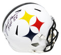 Jack Ham Signed Pittsburgh Steelers AMP Alternate Series Riddell Full Size Speed Replica Helmet w/HOF'88 - HAMREP322 - Jack Ham Signed Pittsburgh Steelers AMP Alternate Series Riddell Full Size Speed Replica Helmet w/HOF'88 product image