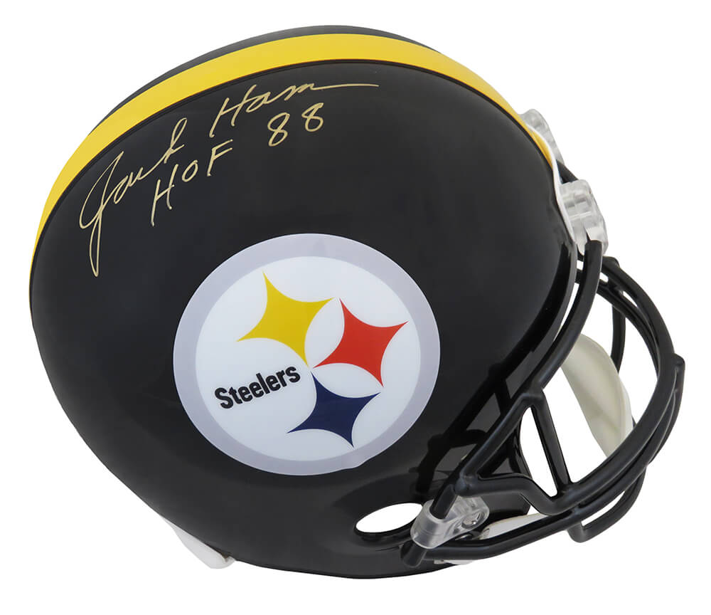 Jack Ham Signed Pittsburgh Steelers Riddell Full Size Replica Helmet w/HOF'88 - HAMREP324 - Jack Ham Signed Pittsburgh Steelers Riddell Full Size Replica Helmet w/HOF'88 product image