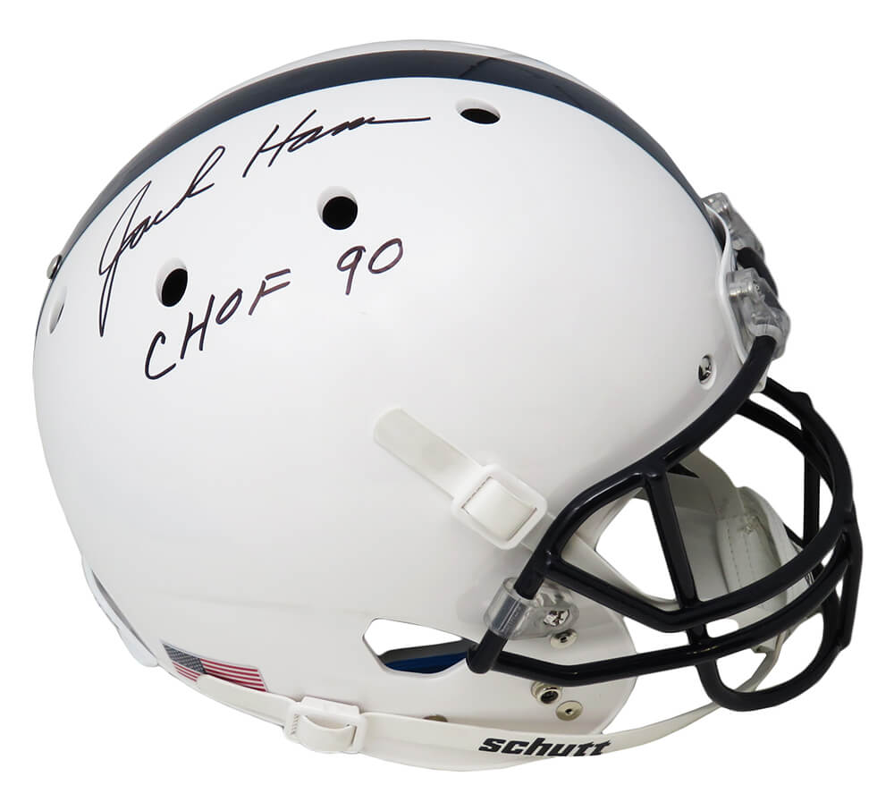 Jack Ham Signed Penn State Schutt Full Size Replica Helmet w/CHOF'90 - HAMREP325 - Jack Ham Signed Penn State Schutt Full Size Replica Helmet w/CHOF'90 product image