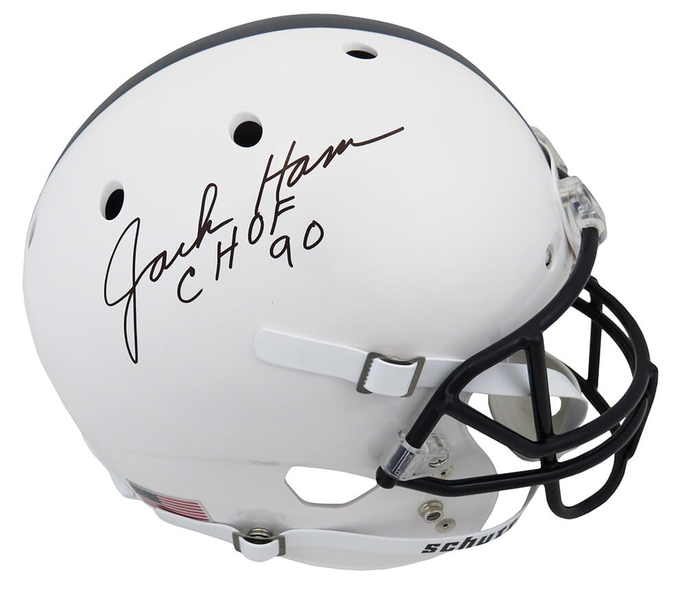 Jack Ham Signed Penn State Nittany Lions Schutt Full Size Replica Helmet w/CHOF'90 - HAMREP329 - Jack Ham Signed Penn State Nittany Lions Schutt Full Size Replica Helmet w/CHOF'90 product image