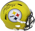 Jack Ham Signed Pittsburgh Steelers FLASH Riddell Full Size Speed Replica Helmet w/HOF'88 - HAMREP333 - Jack Ham Signed Pittsburgh Steelers FLASH Riddell Full Size Speed Replica Helmet w/HOF'88 product image