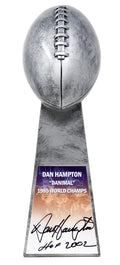 Dan Hampton Signed Football World Champion 15 Inch Replica Silver Trophy w/HOF 2002 - HAMTRO302 - Dan Hampton Signed Football World Champion 15 Inch Replica Silver Trophy w/HOF 2002 product image