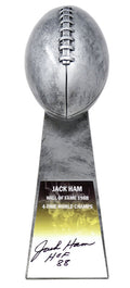 Jack Ham Signed Football World Champion 15 Inch Replica Silver Trophy w/HOF'88 - HAMTRO310 - Jack Ham Signed Football World Champion 15 Inch Replica Silver Trophy w/HOF'88 product image
