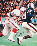 John Hannah Signed New England Patriots White Jersey Action 16x20 Photo w/HOF'91 - HAN16P301 - John Hannah Signed New England Patriots White Jersey Action 16x20 Photo w/HOF'91 product image