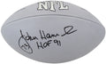 John Hannah Signed Wilson MVP Silver Full Size Football w/HOF'91 - HANFTB304 - John Hannah Signed Wilson MVP Silver Full Size Football w/HOF'91 product image
