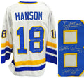 Hanson Brothers Signed Chiefs White Custom 'Slap Shot' Jersey - HANJRY403 - Hanson Brothers Signed Chiefs White Custom 'Slap Shot' Jersey product image