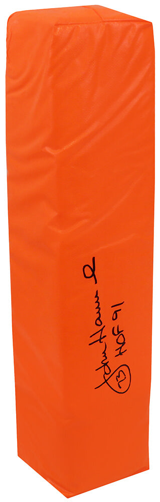 John Hannah Signed Champro Orange Endzone Football Pylon w/HOF'91 - HANPYL301 - John Hannah Signed Champro Orange Endzone Football Pylon w/HOF'91 product image
