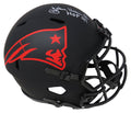 John Hannah Signed New England Patriots Eclipse Riddell Full Size Speed Replica Helmet w/HOF'91 - HANREP306 - John Hannah Signed New England Patriots Eclipse Riddell Full Size Speed Replica Helmet w/HOF'91 product image