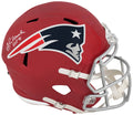 John Hannah Signed New England Patriots FLASH Riddell Full Size Speed Replica Helmet w/HOF'91 (White Ink) - HANREP312 - John Hannah Signed New England Patriots FLASH Riddell Full Size Speed Replica Helmet w/HOF'91 (White Ink) product image