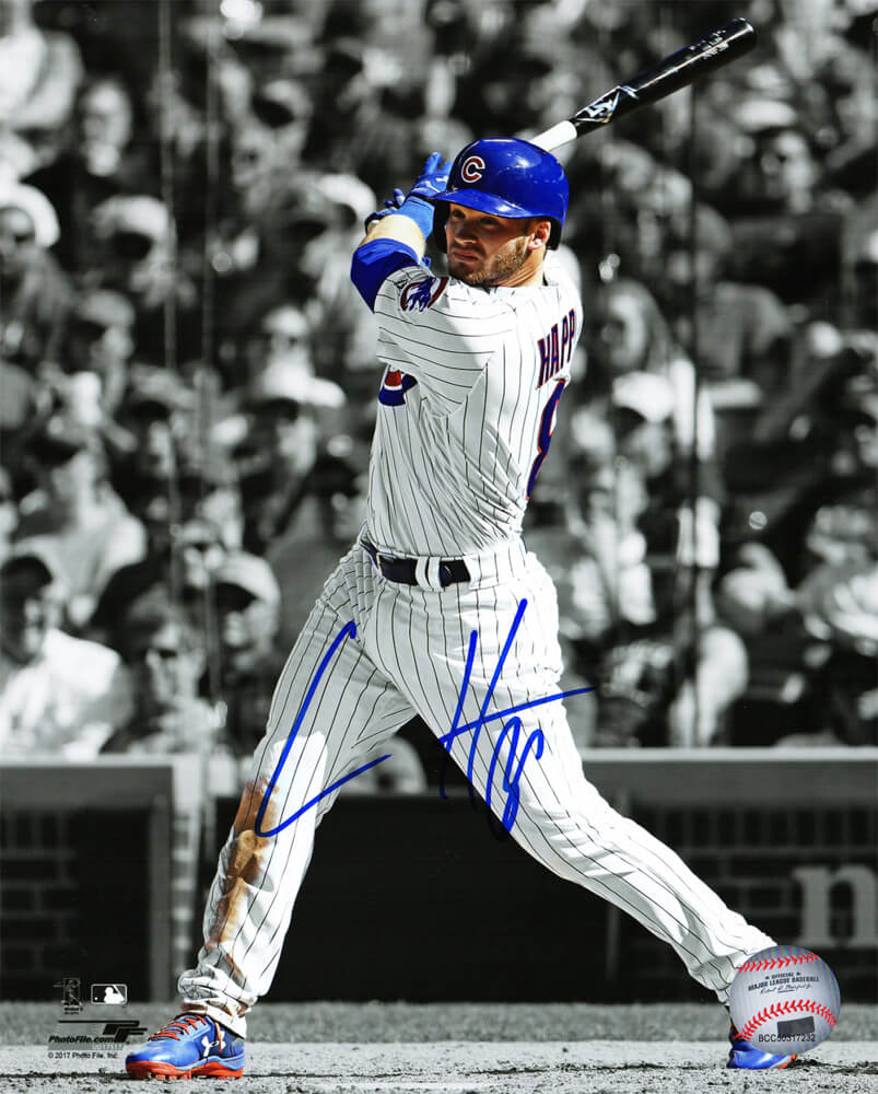 Ian Happ Signed Chicago Cubs Spotlight Action 8x10 Photo - HAP08P100 - Ian Happ Signed Chicago Cubs Spotlight Action 8x10 Photo product image