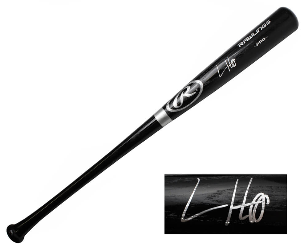 Ian Happ Signed Rawlings Pro Black Baseball Bat - HAPBAT100 - Ian Happ Signed Rawlings Pro Black Baseball Bat product image