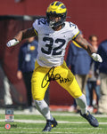 Jaylen Harrell Signed Michigan Wolverines White Jersey Action 8x10 Photo - HAR08P340 - Jaylen Harrell Signed Michigan Wolverines White Jersey Action 8x10 Photo product image