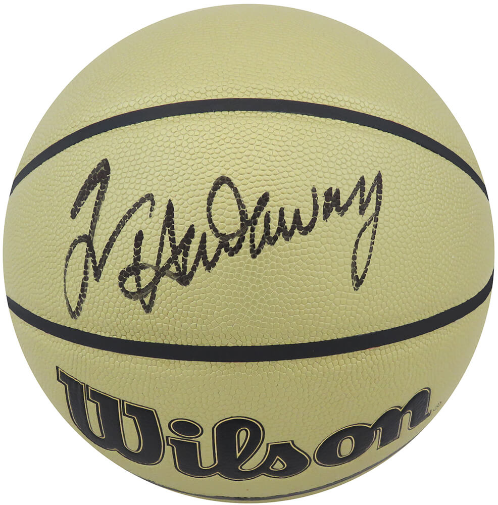 Tim Hardaway Signed Wilson Gold Indoor/Outdoor NBA Basketball - HARBSK203 - Tim Hardaway Signed Wilson Gold Indoor/Outdoor NBA Basketball product image