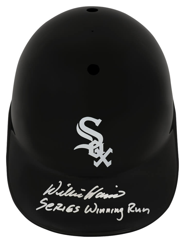 Willie Harris Signed Chicago White Sox Souvenir Replica Batting Helmet w/Series Winning Run - HARBTH100 - Willie Harris Signed Chicago White Sox Souvenir Replica Batting Helmet w/Series Winning Run product image