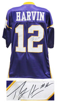 Percy Harvin Signed Purple Custom Football Jersey - HARJRY300 - Percy Harvin Signed Purple Custom Football Jersey product image