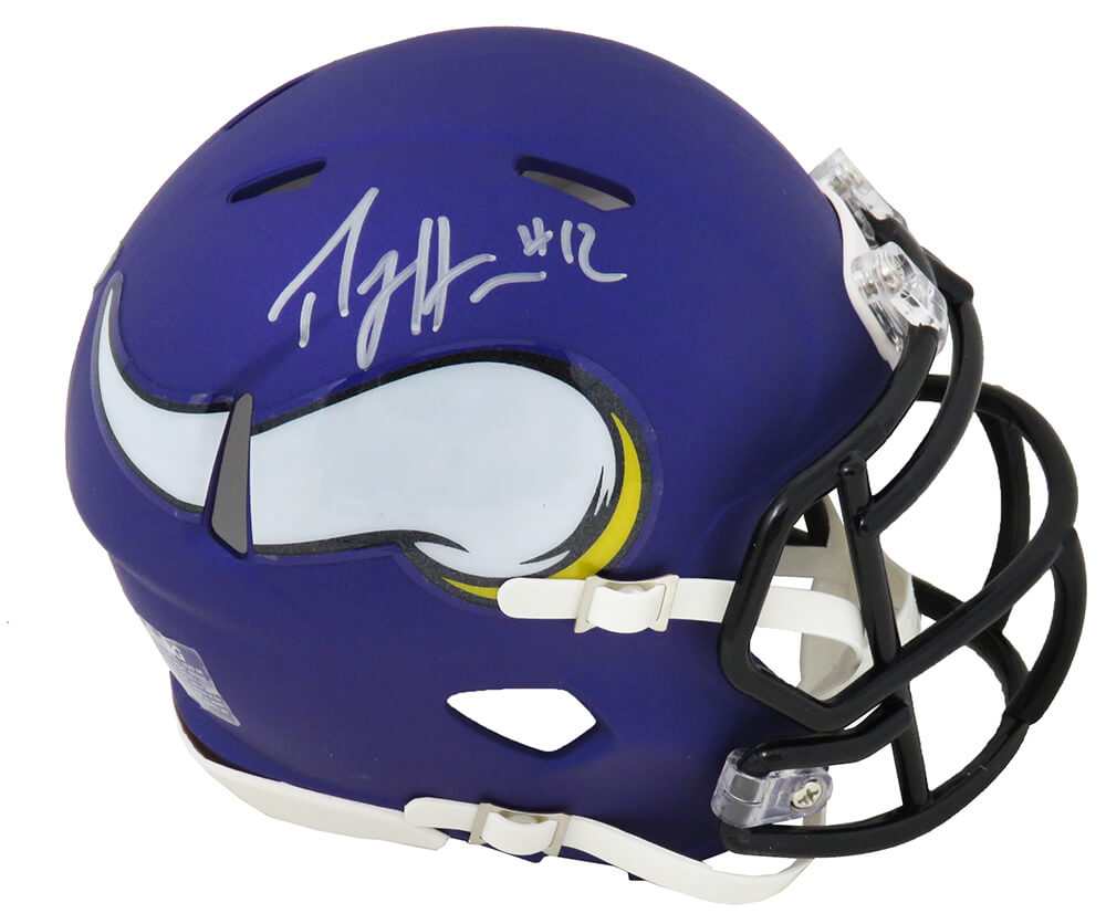 Percy Harvin Signed Minnesota Vikings Riddell Speed Mini Helmet - HARMIN302 - Percy Harvin Signed Minnesota Vikings Riddell Speed Mini Helmet product image