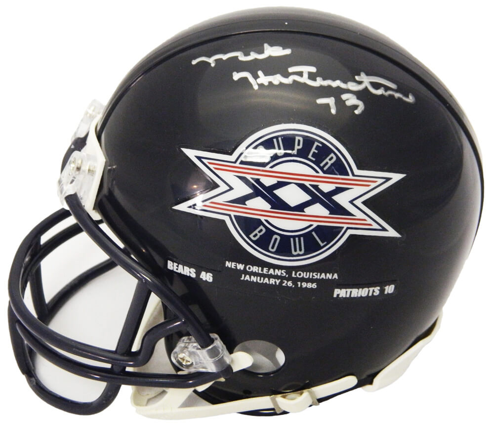 Mike Hartenstine Signed Chicago Bears / Super Bowl XX Champs Logo Riddell Mini Helmet - HARMIN310 - Mike Hartenstine Signed Chicago Bears / Super Bowl XX Champs Logo Riddell Mini Helmet product image
