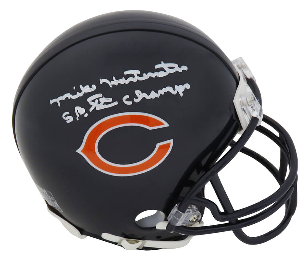 Mike Hartenstine Signed Chicago Bears Riddell Mini Helmet w/SB XX Champs - HARMIN312 - Mike Hartenstine Signed Chicago Bears Riddell Mini Helmet w/SB XX Champs product image