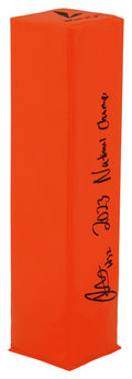 Jaylen Harrell Signed BSN Orange Endzone Football Pylon w/2023 National Champs - HARPYL300 - Jaylen Harrell Signed BSN Orange Endzone Football Pylon w/2023 National Champs product image