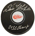 Dominik Hasek Signed Detroit Red Wings Logo Hockey Puck w/2x SC Champs - HASPUC403 - Dominik Hasek Signed Detroit Red Wings Logo Hockey Puck w/2x SC Champs product image