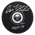 Dominik Hasek Signed Buffalo Sabres NHL Logo Hockey Puck w/HOF'14 - HASPUC406 - Dominik Hasek Signed Buffalo Sabres NHL Logo Hockey Puck w/HOF'14 product image