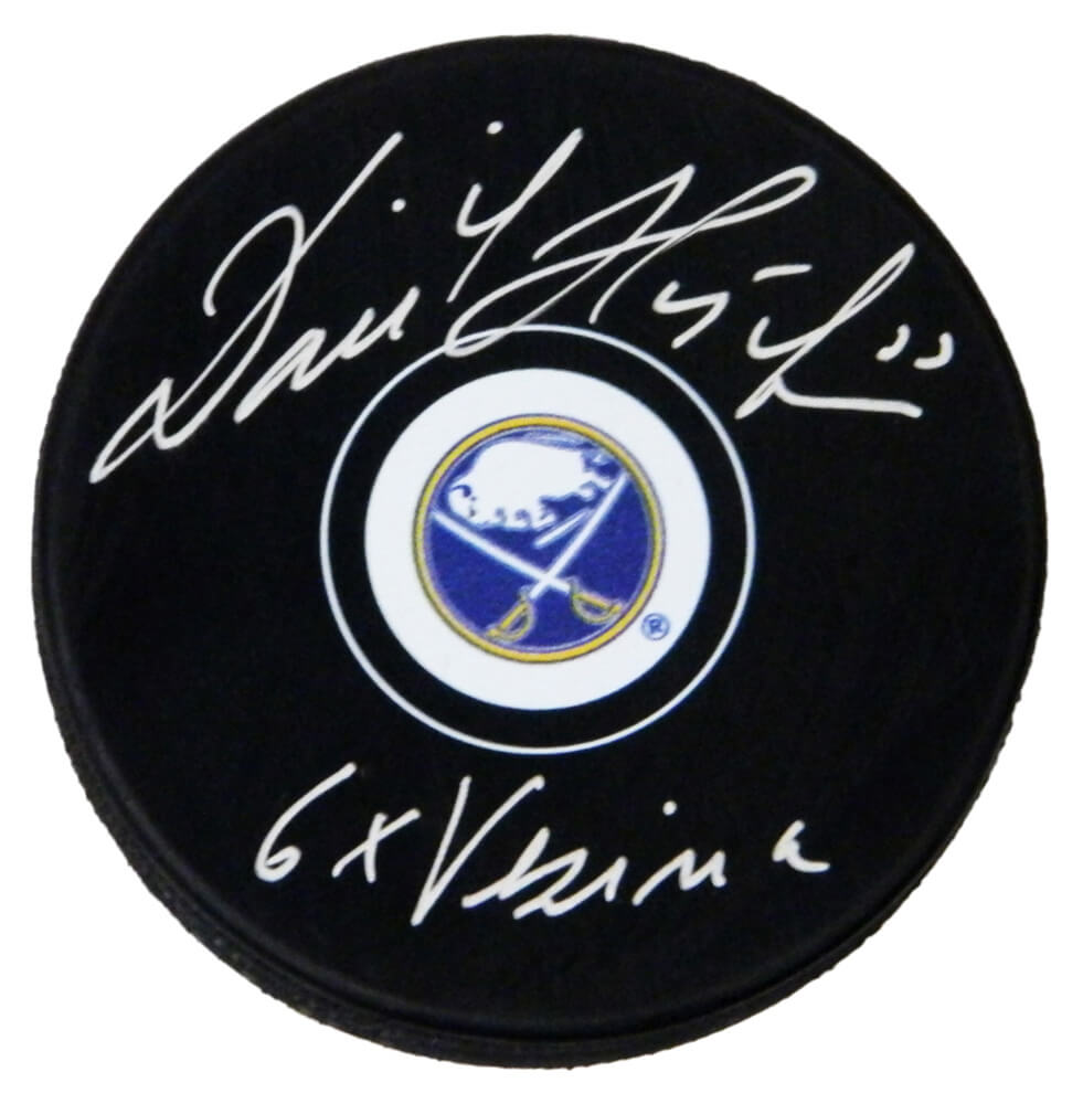 Dominik Hasek Signed Buffalo Sabres NHL Logo Hockey Puck w/6x Vezina - HASPUC407 - Dominik Hasek Signed Buffalo Sabres NHL Logo Hockey Puck w/6x Vezina product image