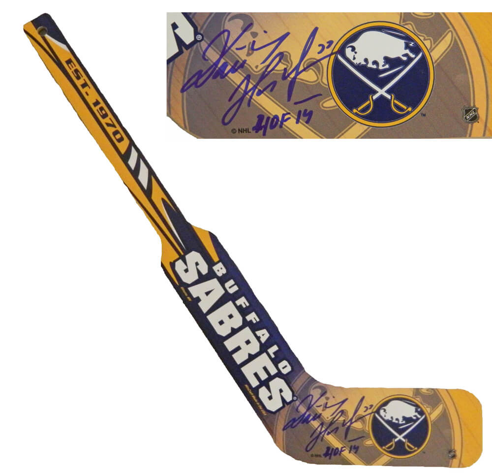 Dominik Hasek Signed Buffalo Sabres Logo Mini Goalie Hockey Stick w/HOF'14 - HASSTK400 - Dominik Hasek Signed Buffalo Sabres Logo Mini Goalie Hockey Stick w/HOF'14 product image