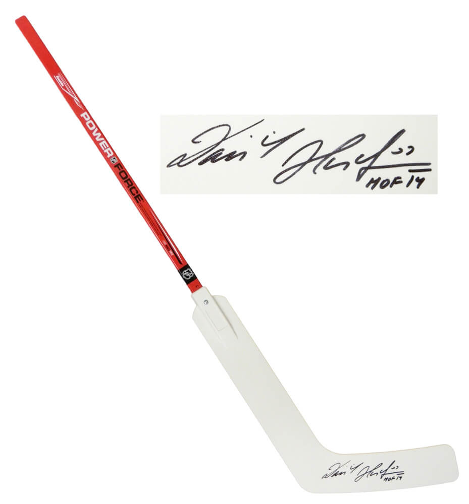 Dominik Hasek Signed Franklin Power Force Red Handle 48 Inch Goalie Hockey Stick w/HOF'14 - HASSTK404 - Dominik Hasek Signed Franklin Power Force Red Handle 48 Inch Goalie Hockey Stick w/HOF'14 product image