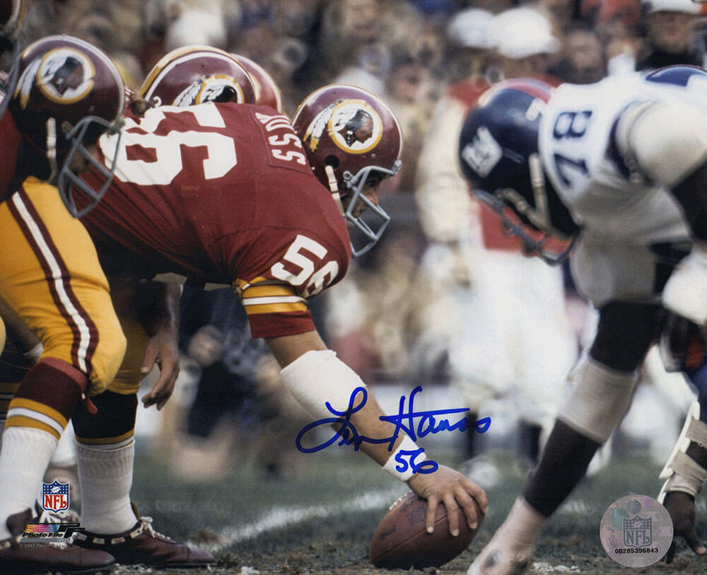 Len Hauss Signed Washington Football Team Snapping Football Action 8x10 Photo - HAU08P301TW - Len Hauss Signed Washington Football Team Snapping Football Action 8x10 Photo product image