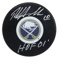 Dale Hawerchuk Signed Buffalo Sabres Logo Hockey Puck w/HOF'01 - HAWPUC400 - Dale Hawerchuk Signed Buffalo Sabres Logo Hockey Puck w/HOF'01 product image