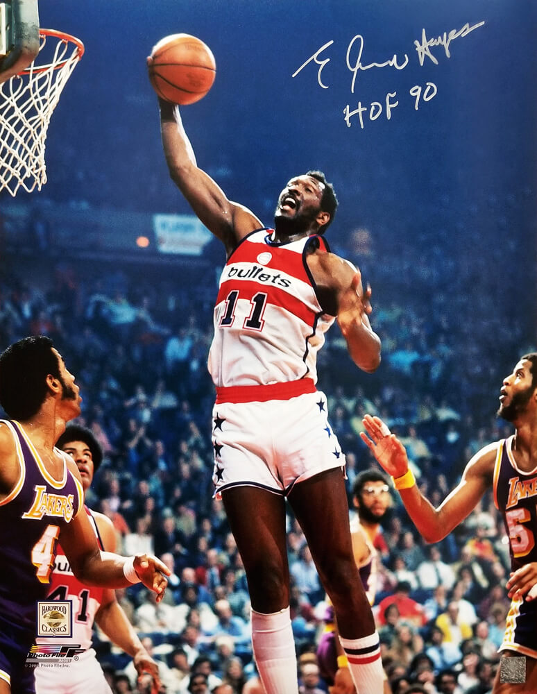 Elvin Hayes Signed Washington Bullets Action vs Lakers 16x20 Photo w/HOF'90 - HAY16P204 - Elvin Hayes Signed Washington Bullets Action vs Lakers 16x20 Photo w/HOF'90 product image