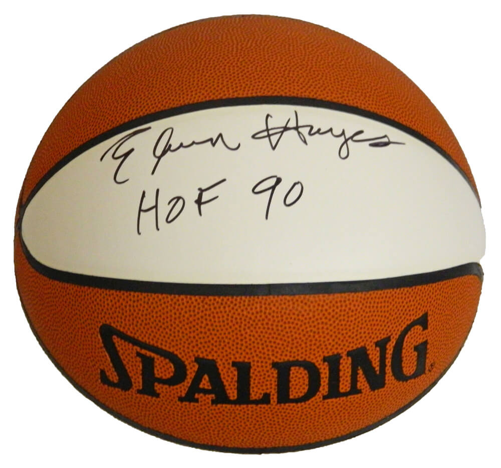 Elvin Hayes Signed Spalding White Panel Basketball w/HOF'90 - HAYBSK205 - Elvin Hayes Signed Spalding White Panel Basketball w/HOF'90 product image