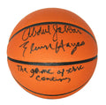 Elvin Hayes & Kareem Abdul Jabbar Dual Signed Wilson NCAA Basketball w/Game of the Century - HAYBSK211 - Elvin Hayes & Kareem Abdul Jabbar Dual Signed Wilson NCAA Basketball w/Game of the Century product image