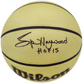 Spencer Haywood Signed Wilson Gold Indoor/Outdoor NBA Basketball w/HOF'15 - HAYBSK225 - Spencer Haywood Signed Wilson Gold Indoor/Outdoor NBA Basketball w/HOF'15 product image