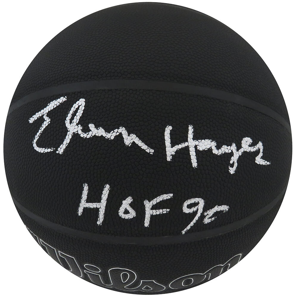 Elvin Hayes Signed Wilson I/O Black 75th Anniversary Logo NBA Basketball w/HOF'90 - HAYBSK240 - Elvin Hayes Signed Wilson I/O Black 75th Anniversary Logo NBA Basketball w/HOF'90 product image