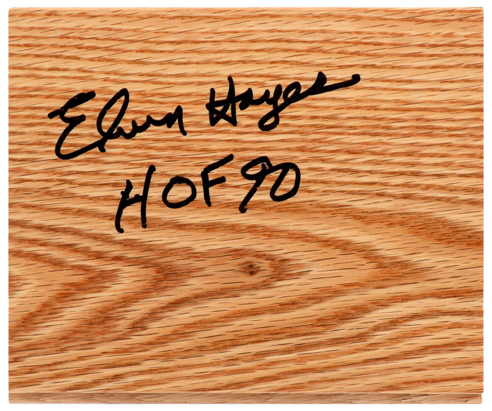 Elvin Hayes Signed 5×6 Floor Piece w/HOF'90 - HAYFLO201 - Elvin Hayes Signed 5×6 Floor Piece w/HOF'90 product image