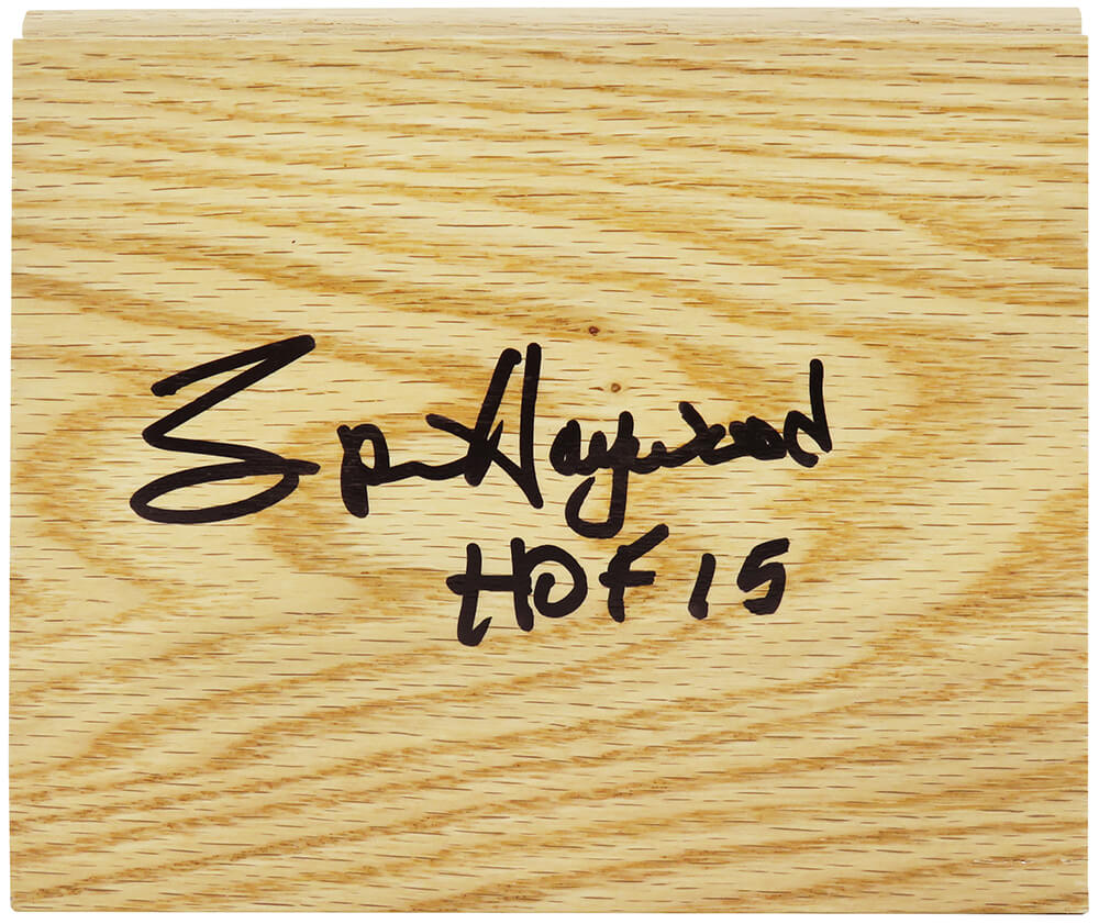 Spencer Haywood Signed 5×6 Floor Piece w/HOF'15 - HAYFLO210 - Spencer Haywood Signed 5×6 Floor Piece w/HOF'15 product image