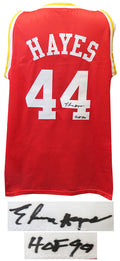 Elvin Hayes Signed Red Throwback Custom Basketball Jersey w/HOF'90 - HAYJRY201 - Elvin Hayes Signed Red Throwback Custom Basketball Jersey w/HOF'90 product image