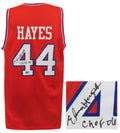 Elvin Hayes Signed Red T/B Custom College Basketball Jersey w/CHOF'06 - HAYJRY202 - Elvin Hayes Signed Red T/B Custom College Basketball Jersey w/CHOF'06 product image